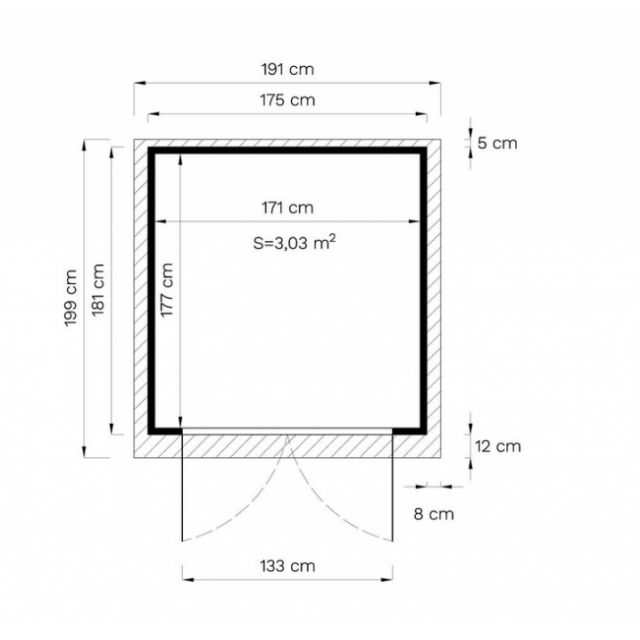 abri bois modÃ¨le midway3