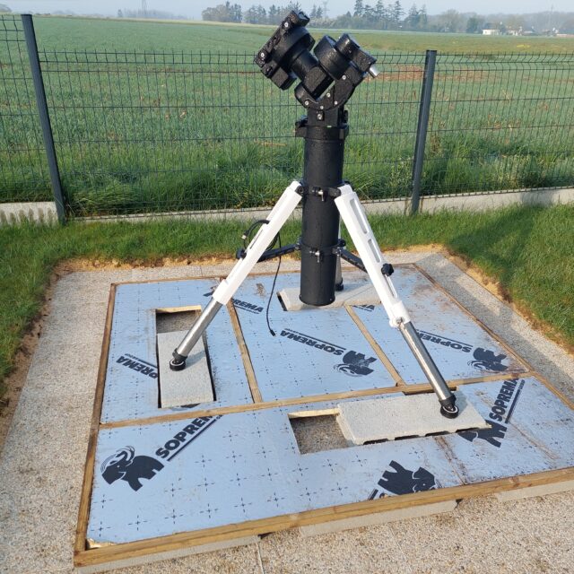 premier test du trépied colonne Ioptron