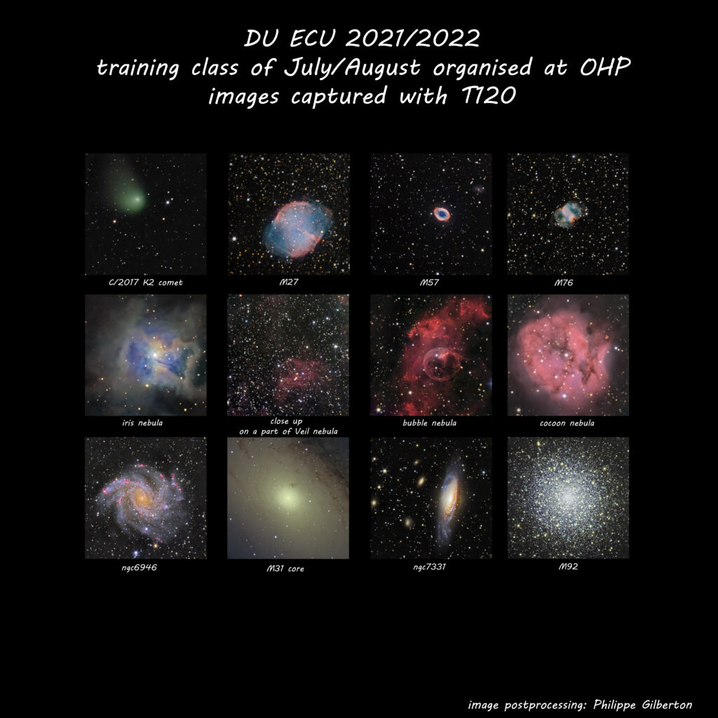 images compilation taken during the training class at the OHP on July/August 2022