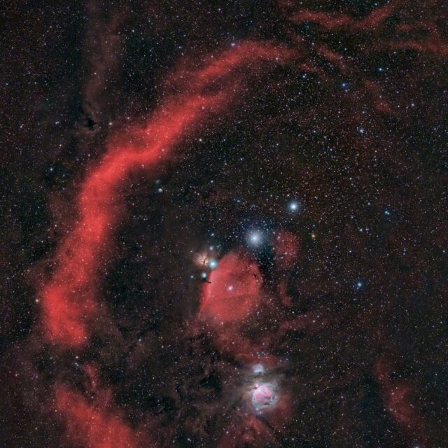nébuleuse d'Orion et la boucle de Barnard